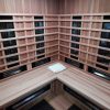 infraroodsauna 160 deluxe corner bankje