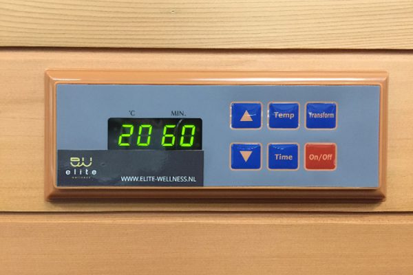 infraroodsauna model 100 display