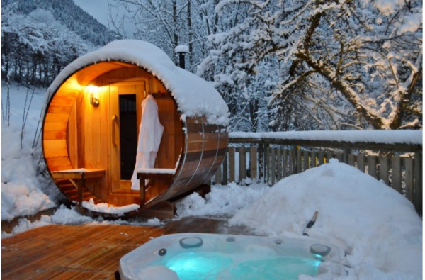 Barrel Sauna Red Cedar 244 cm ø 213 cm - Afbeelding 4