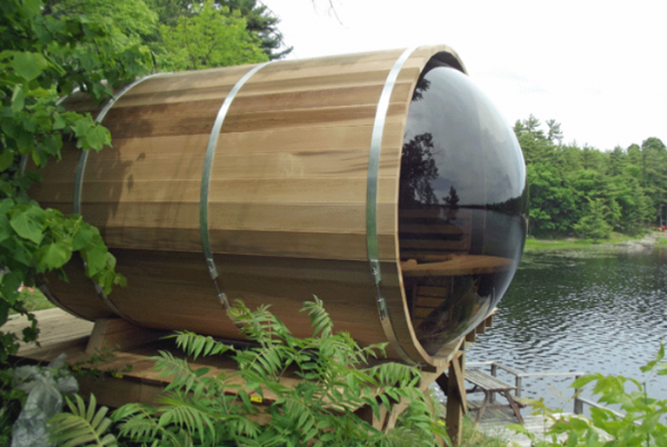Panoramic Barrel Sauna 305 cm ø188 cm - Afbeelding 3