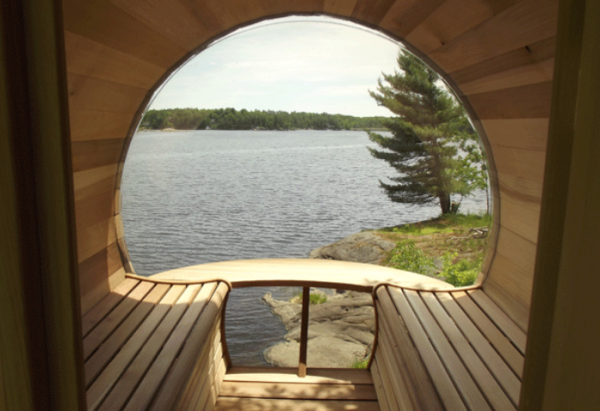 Panoramic Barrel Sauna 305 cm ø188 cm - Afbeelding 2