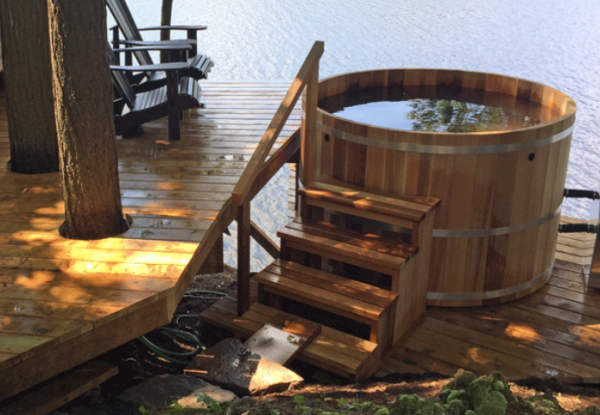 Hottub Borlänge Red Cedar Ø 150cm - Afbeelding 2