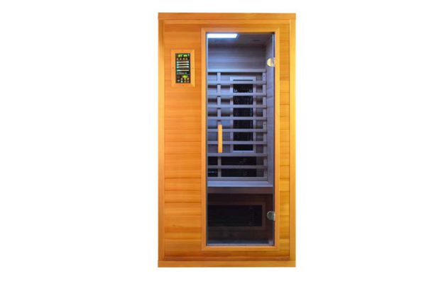 infraroodsauna mn100 deluxe glasdeur